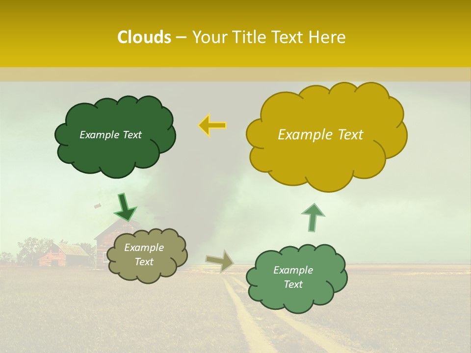 Wind Spout Storm PowerPoint Template