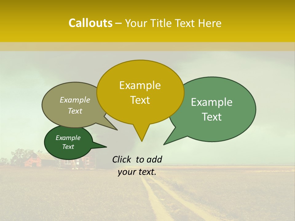 Wind Spout Storm PowerPoint Template