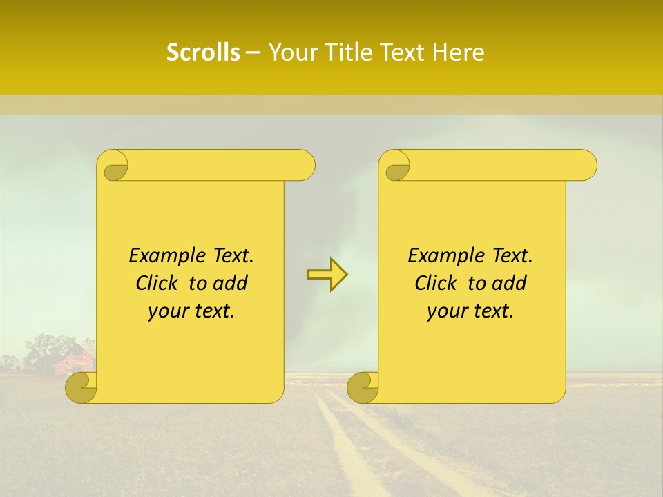Wind Spout Storm PowerPoint Template