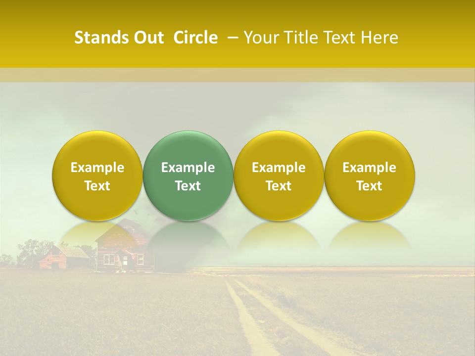 Wind Spout Storm PowerPoint Template