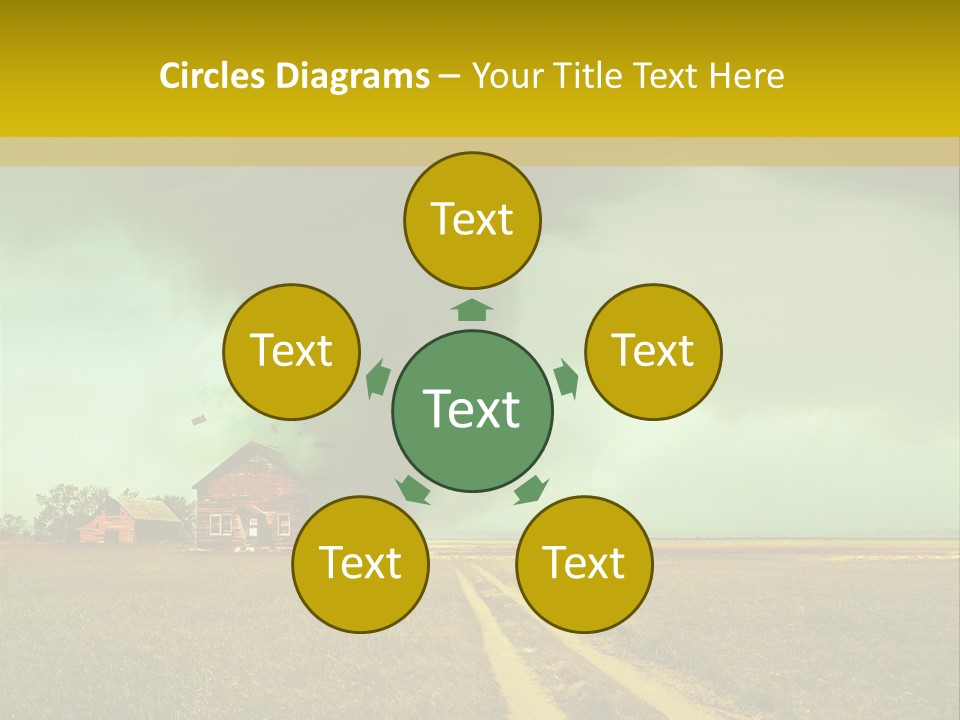 Wind Spout Storm PowerPoint Template