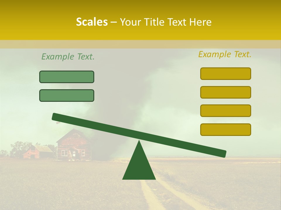 Wind Spout Storm PowerPoint Template