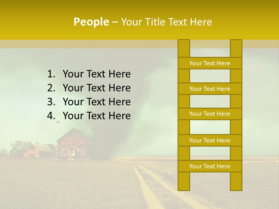 Wind Spout Storm PowerPoint Template