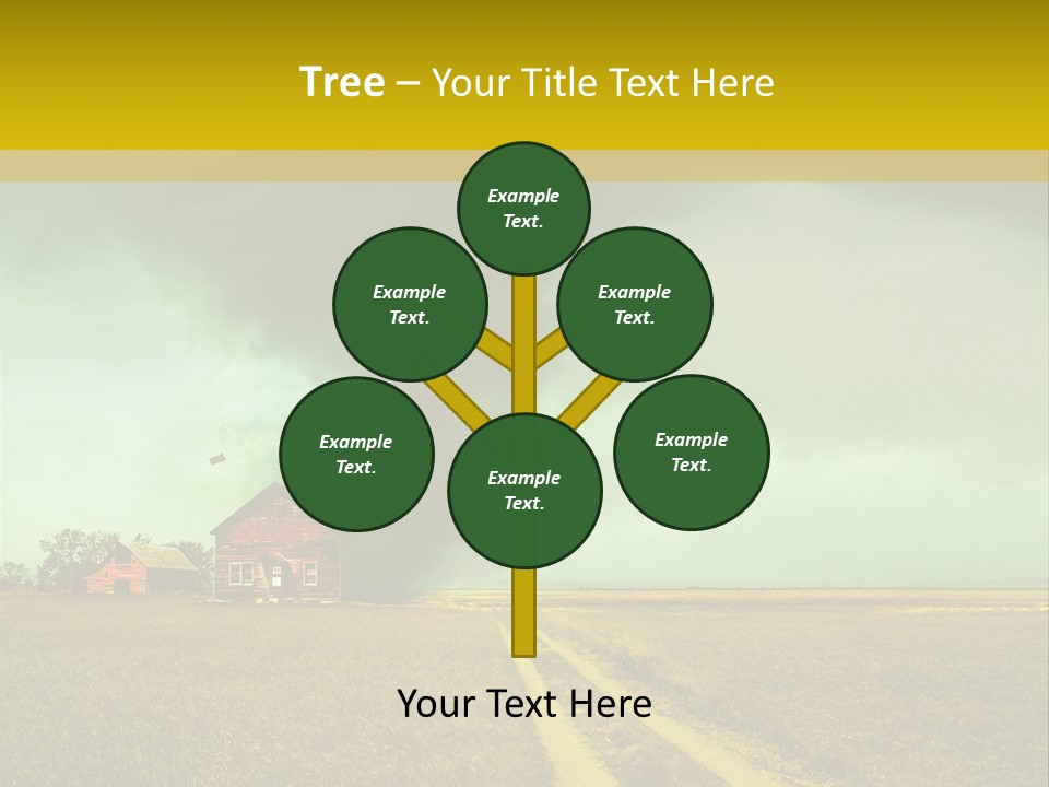 Wind Spout Storm PowerPoint Template