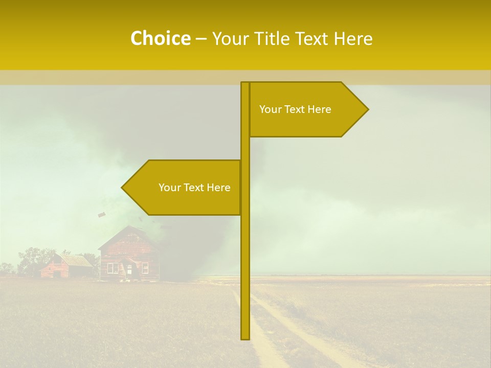 Wind Spout Storm PowerPoint Template