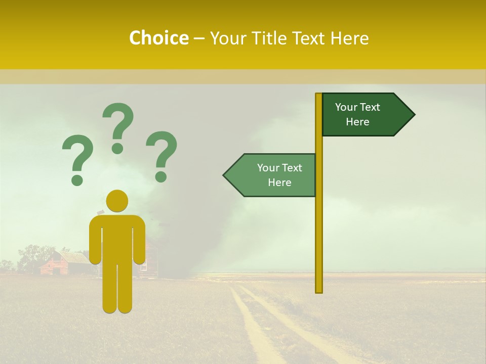 Wind Spout Storm PowerPoint Template