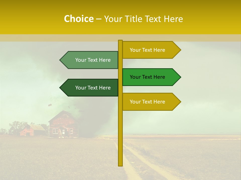 Wind Spout Storm PowerPoint Template