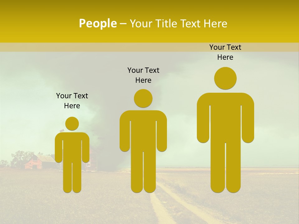 Wind Spout Storm PowerPoint Template