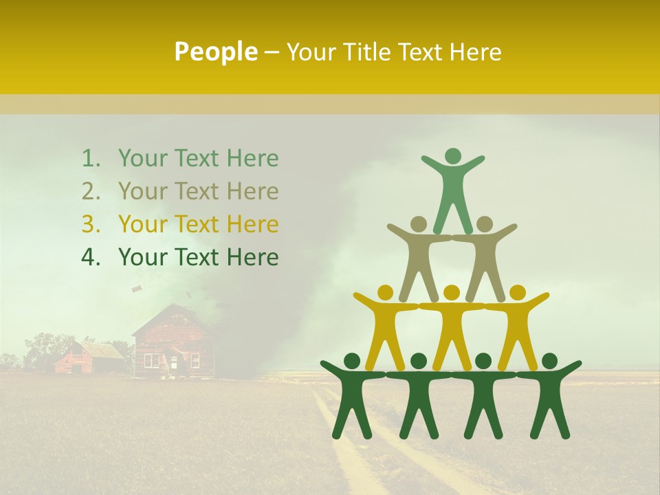 Wind Spout Storm PowerPoint Template