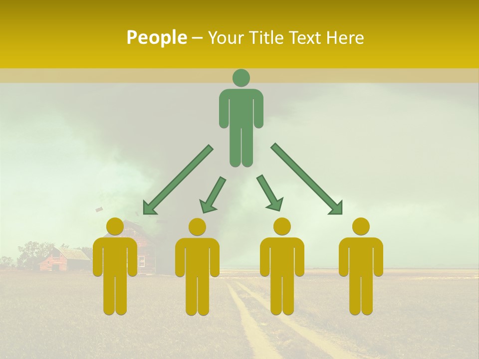 Wind Spout Storm PowerPoint Template