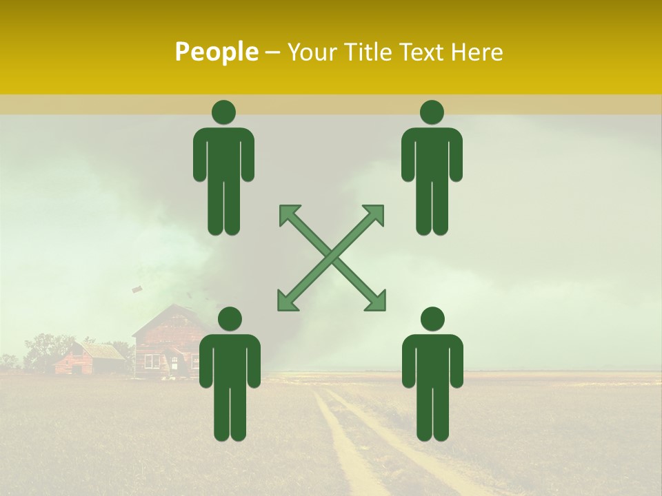 Wind Spout Storm PowerPoint Template