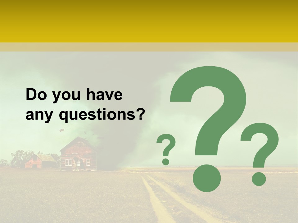 Wind Spout Storm PowerPoint Template