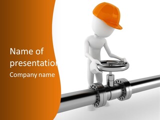 Valve Water Barrel PowerPoint Template