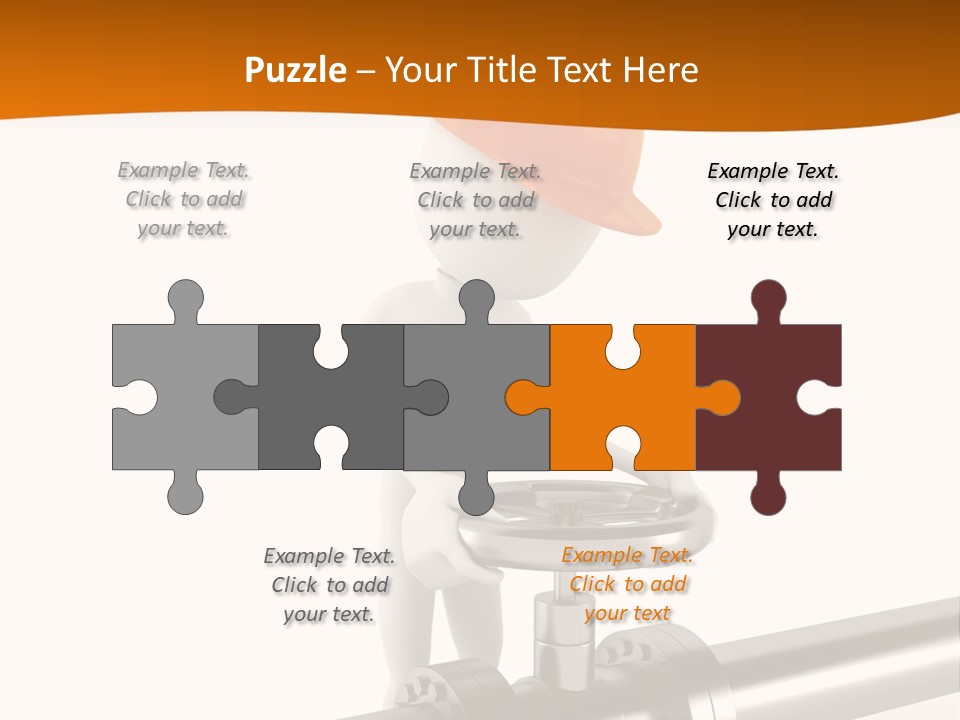 Valve Water Barrel PowerPoint Template