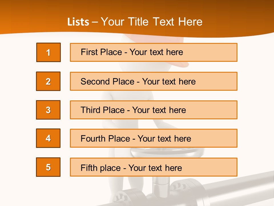 Valve Water Barrel PowerPoint Template
