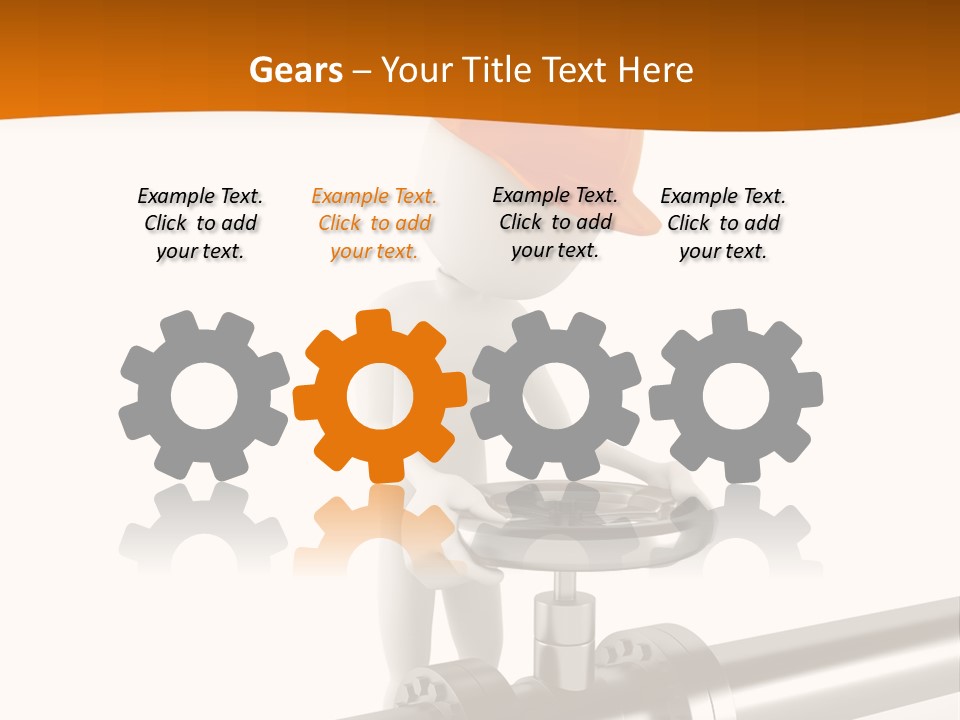 Valve Water Barrel PowerPoint Template