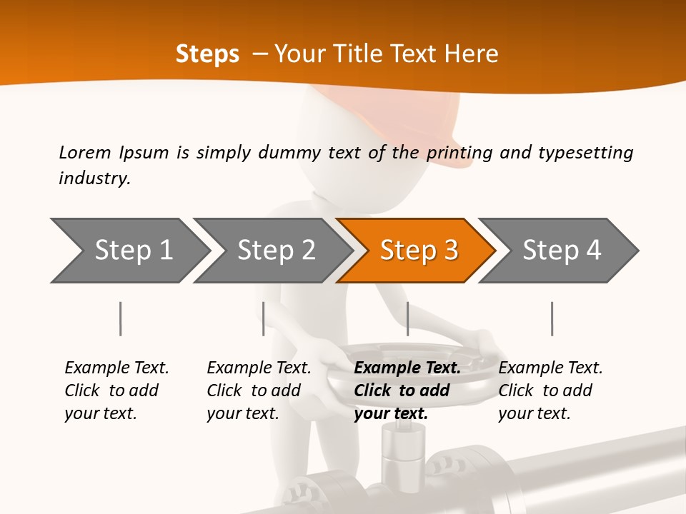 Valve Water Barrel PowerPoint Template