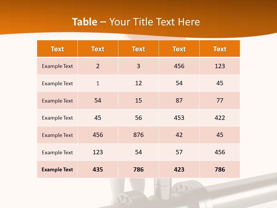 Valve Water Barrel PowerPoint Template