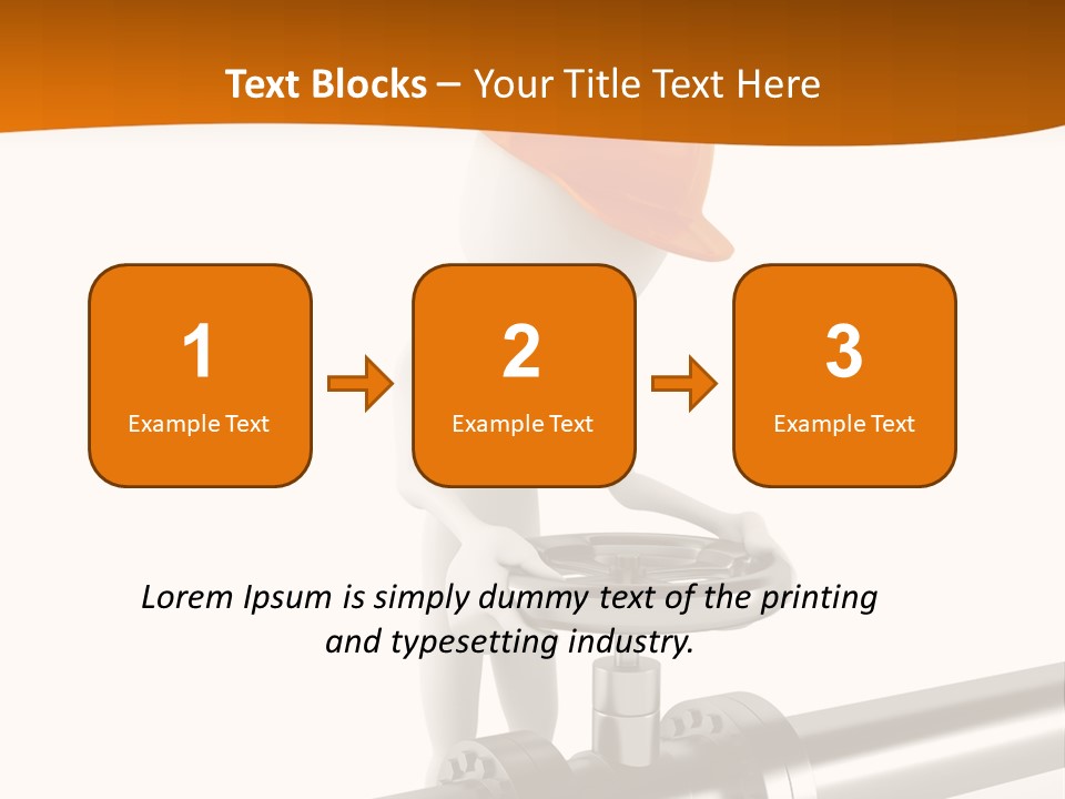 Valve Water Barrel PowerPoint Template
