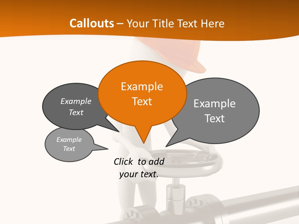 Valve Water Barrel PowerPoint Template