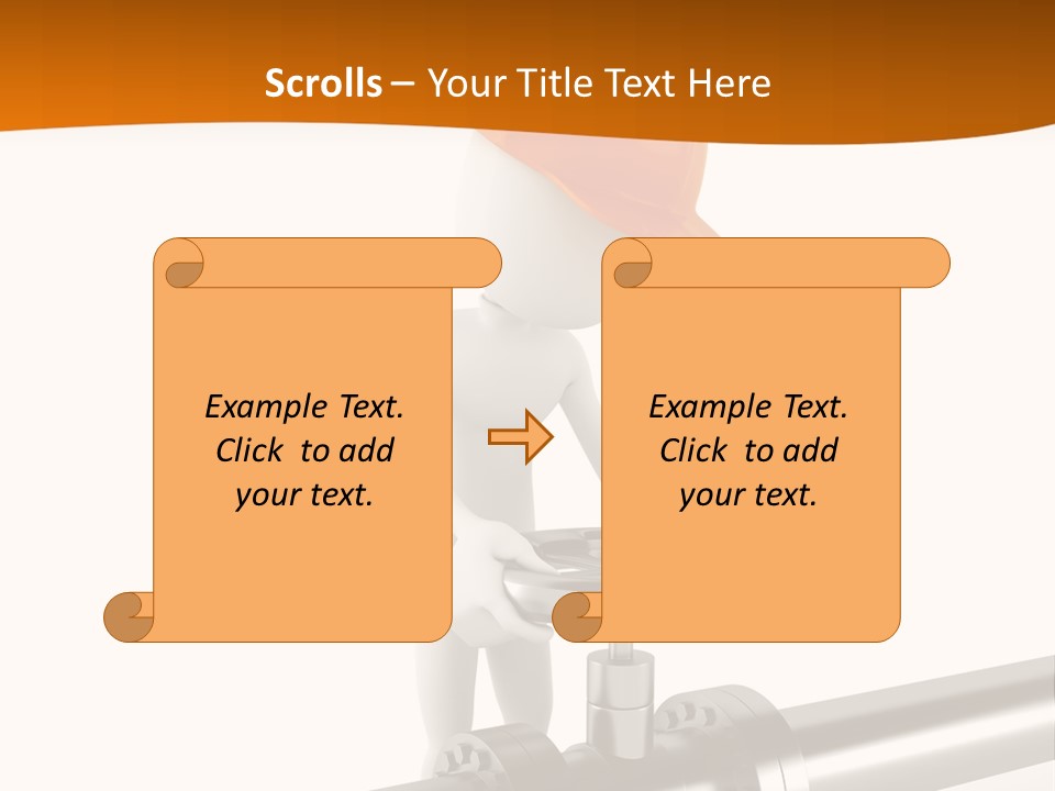 Valve Water Barrel PowerPoint Template