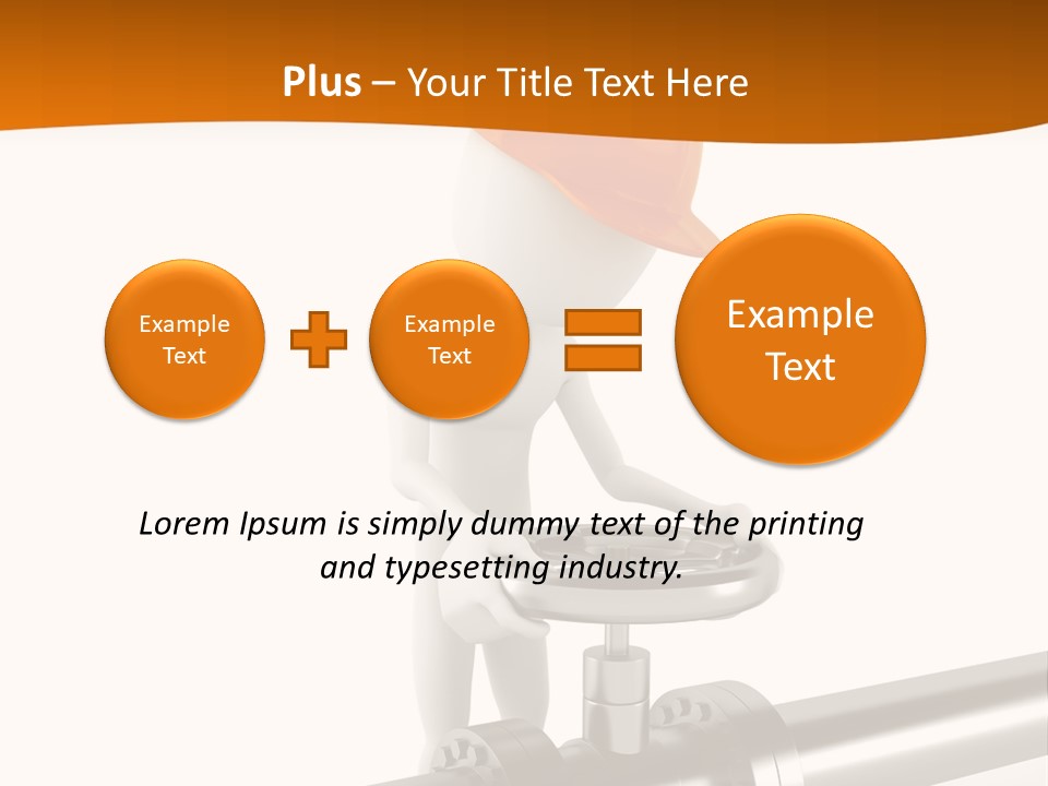 Valve Water Barrel PowerPoint Template