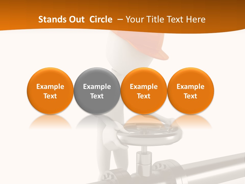 Valve Water Barrel PowerPoint Template