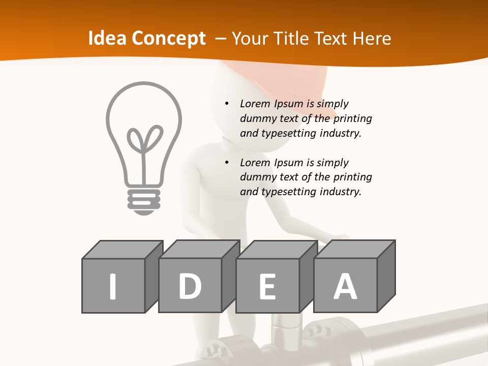Valve Water Barrel PowerPoint Template