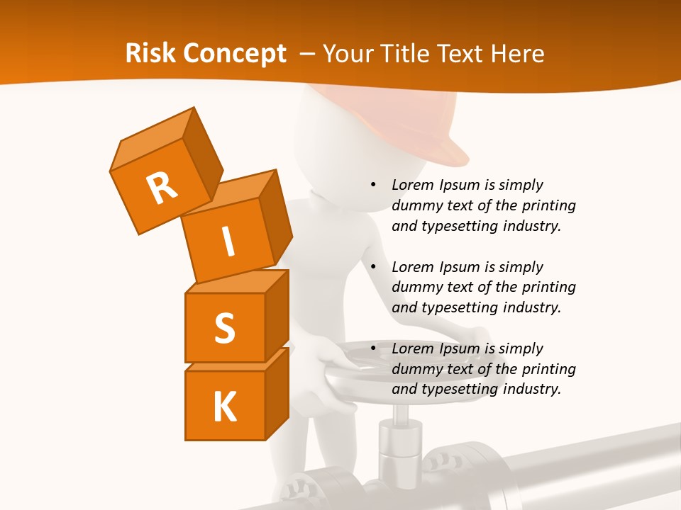 Valve Water Barrel PowerPoint Template