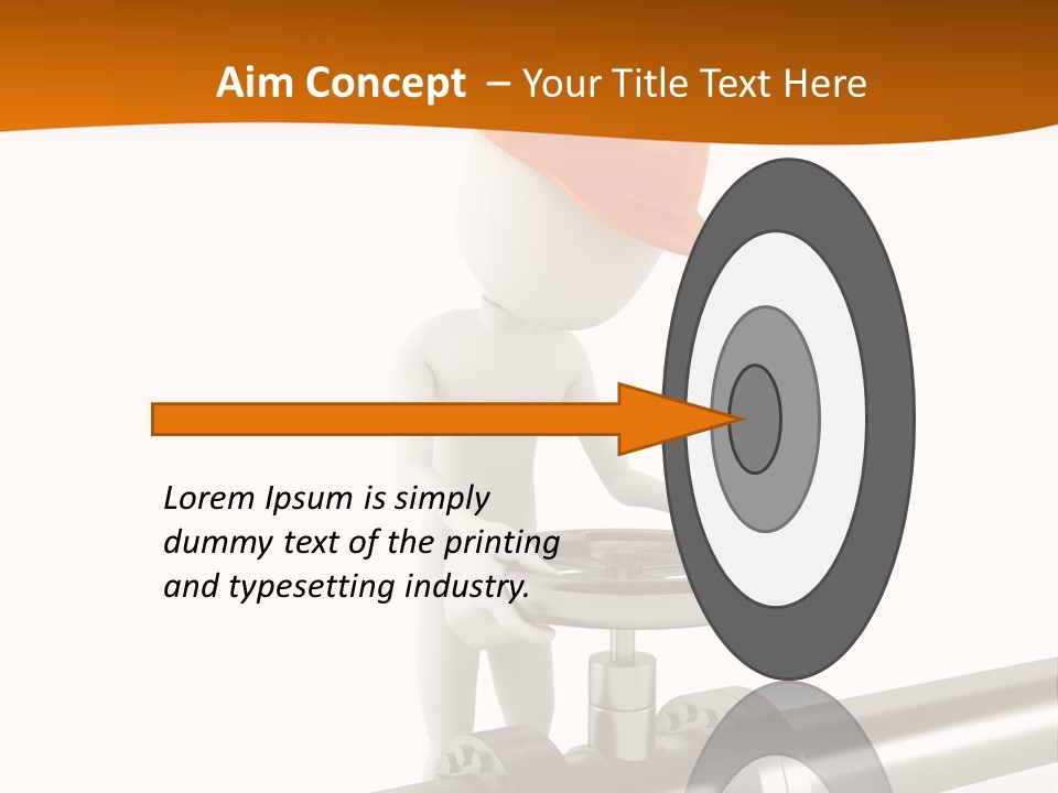 Valve Water Barrel PowerPoint Template