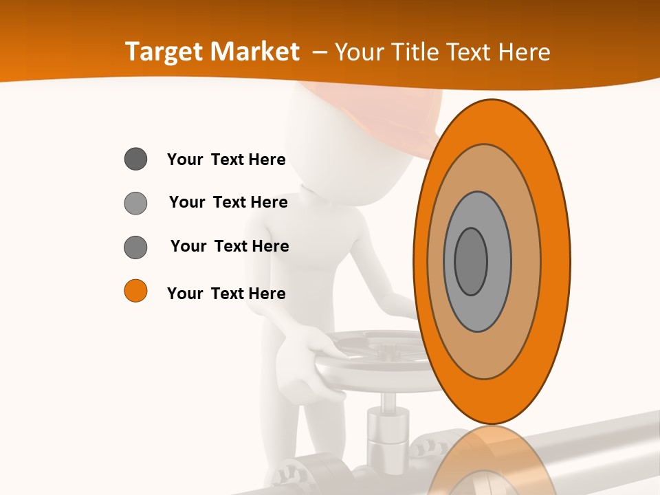 Valve Water Barrel PowerPoint Template