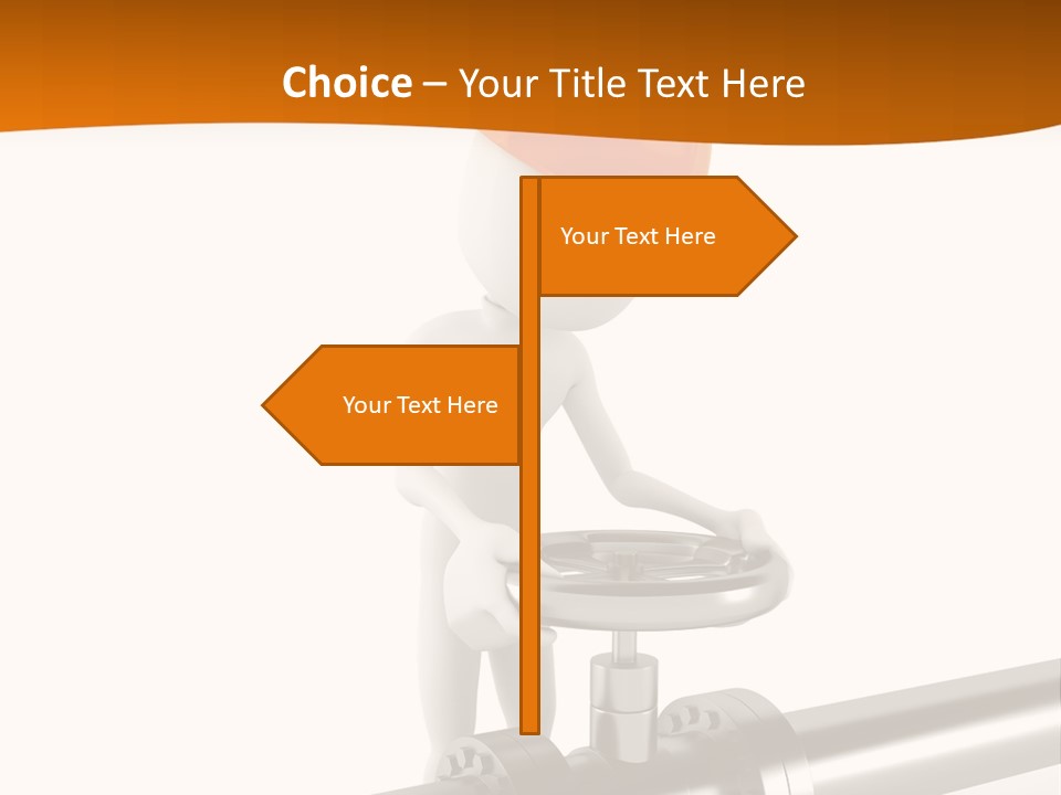 Valve Water Barrel PowerPoint Template