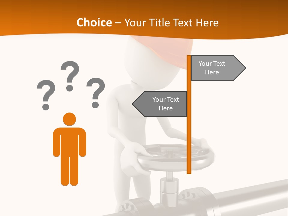 Valve Water Barrel PowerPoint Template
