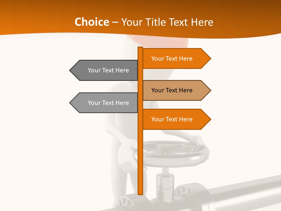 Valve Water Barrel PowerPoint Template
