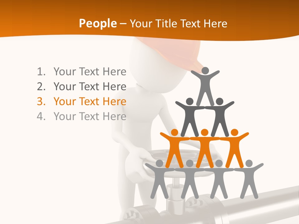 Valve Water Barrel PowerPoint Template