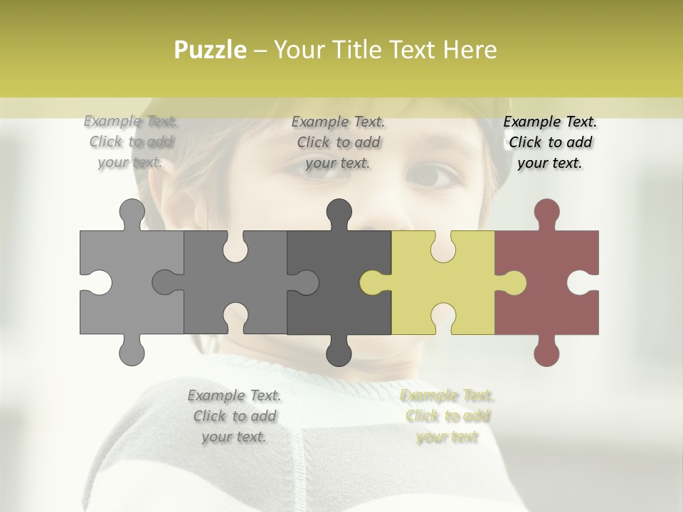 Son Face Boy PowerPoint Template