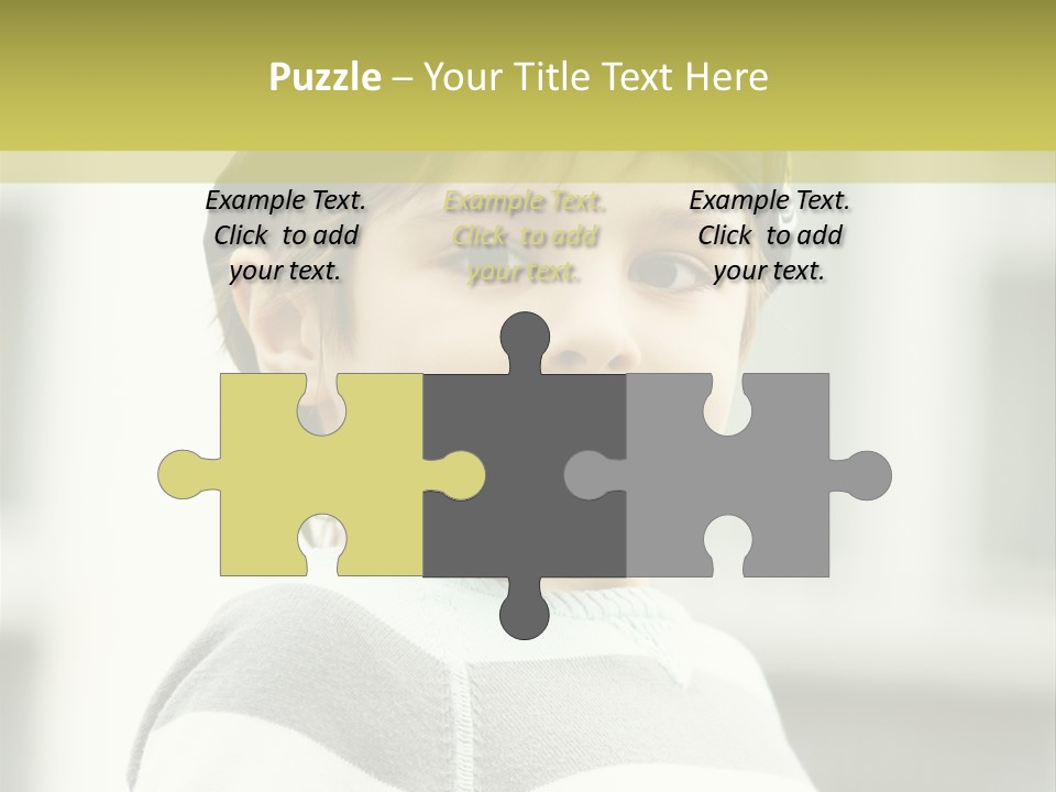 Son Face Boy PowerPoint Template