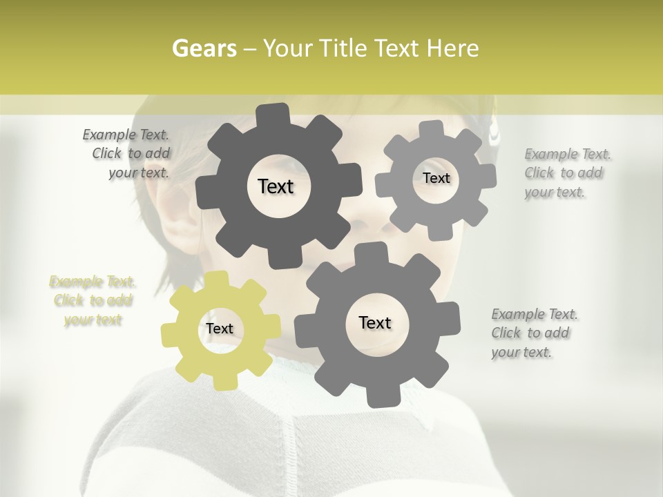 Son Face Boy PowerPoint Template