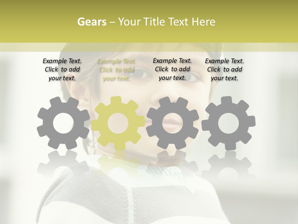 Son Face Boy PowerPoint Template