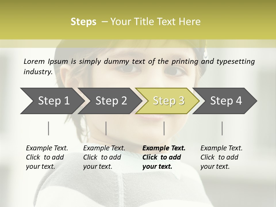 Son Face Boy PowerPoint Template