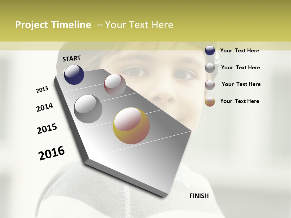 Son Face Boy PowerPoint Template