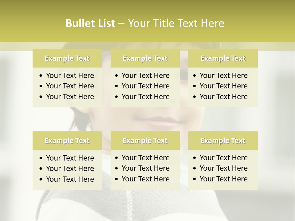Son Face Boy PowerPoint Template