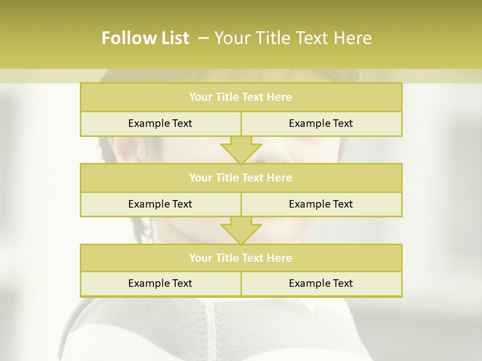 Son Face Boy PowerPoint Template