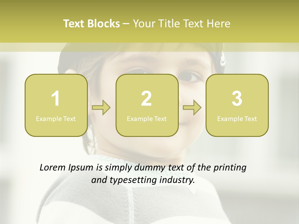 Son Face Boy PowerPoint Template