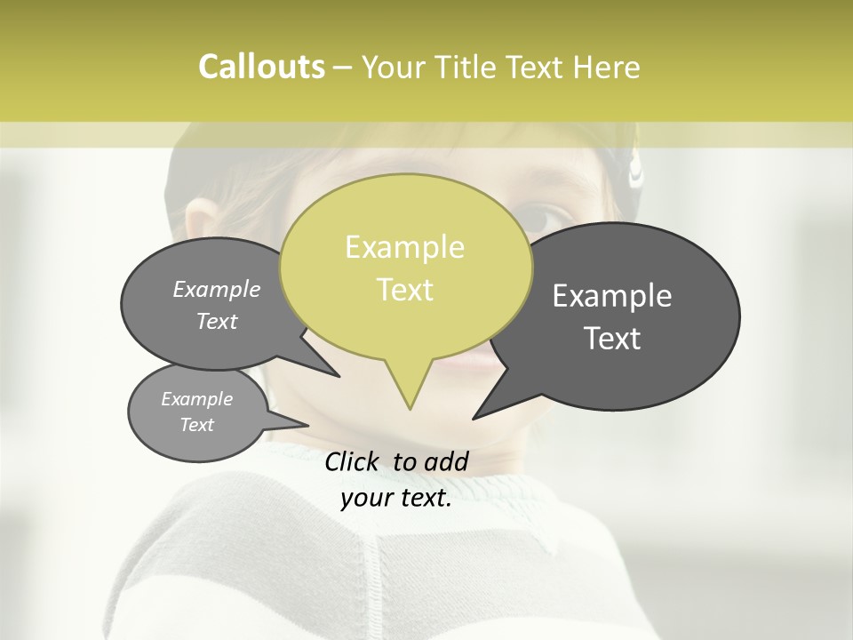 Son Face Boy PowerPoint Template