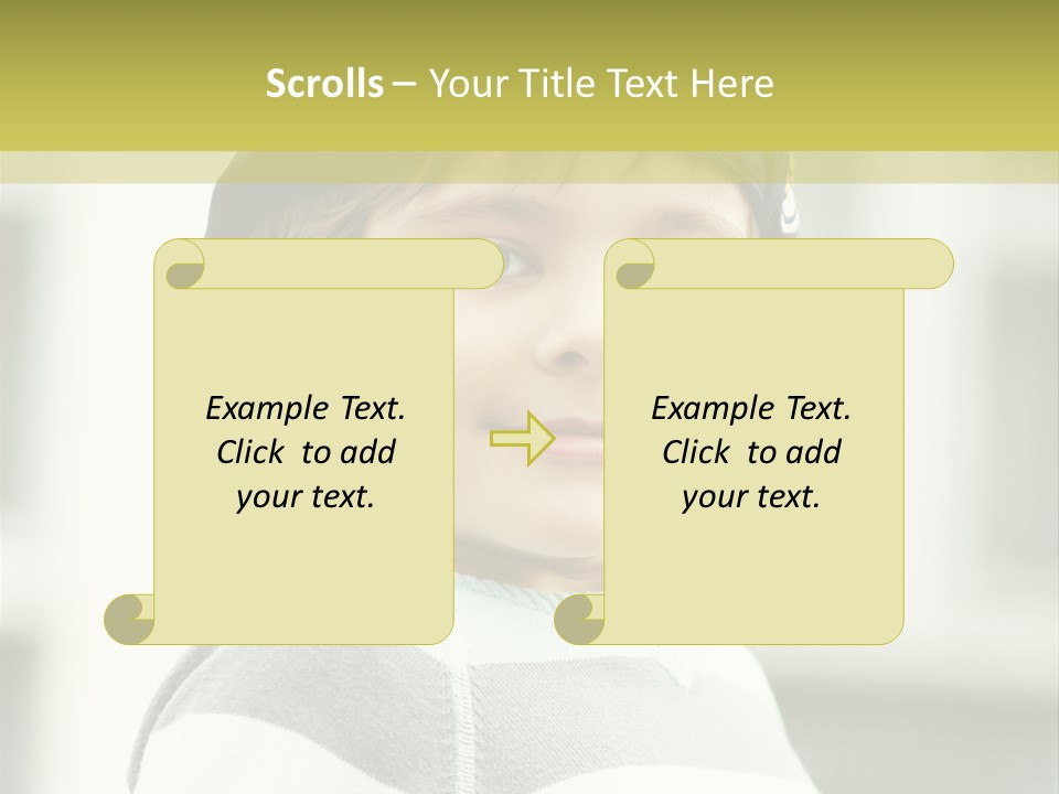 Son Face Boy PowerPoint Template