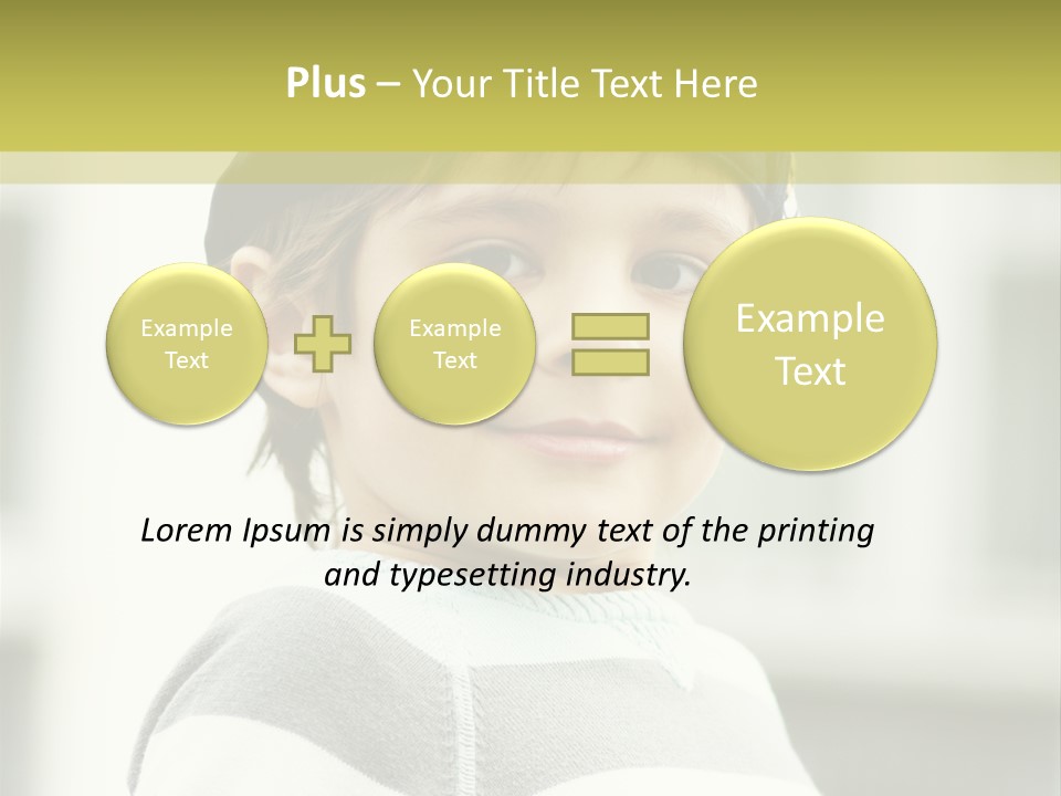 Son Face Boy PowerPoint Template