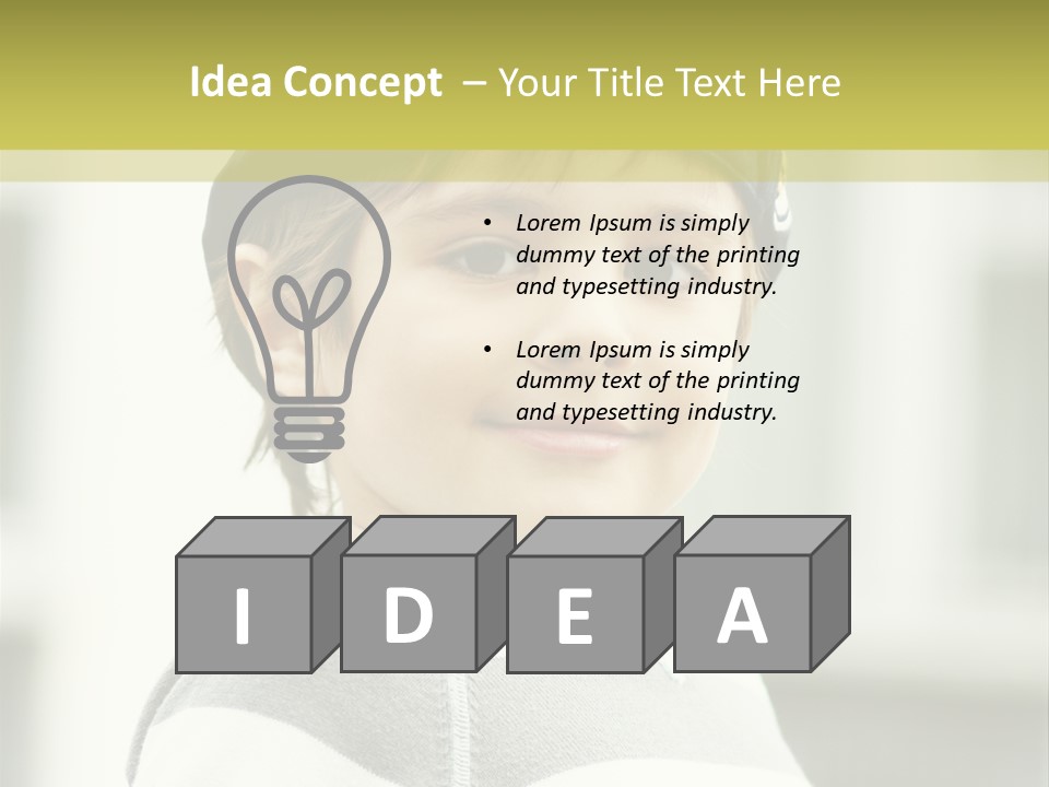 Son Face Boy PowerPoint Template