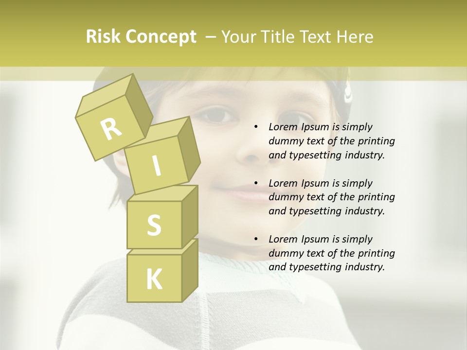 Son Face Boy PowerPoint Template