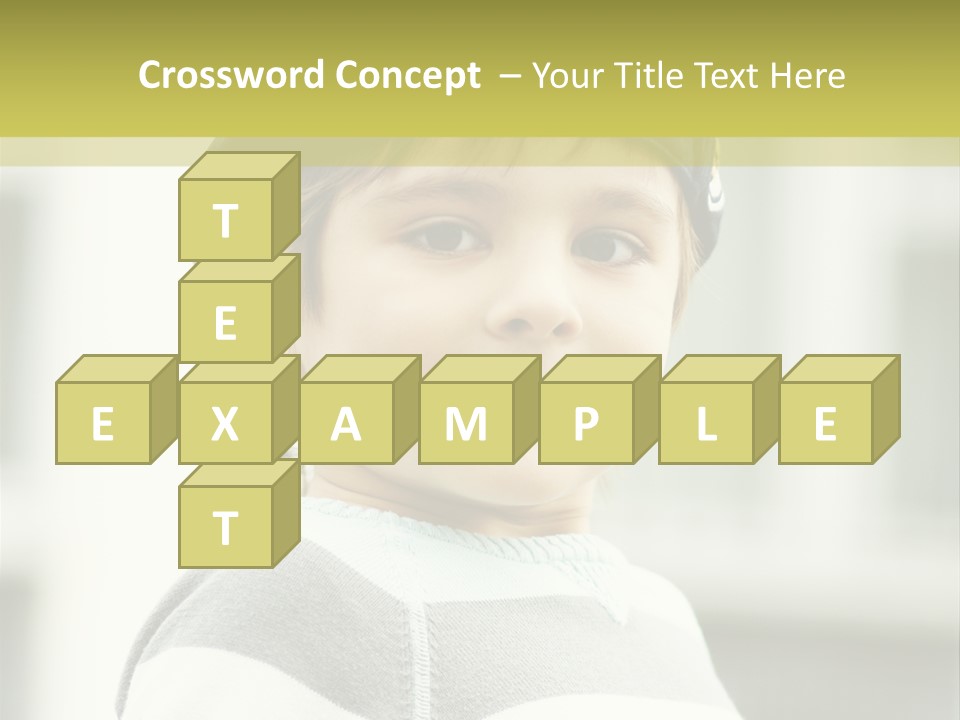 Son Face Boy PowerPoint Template